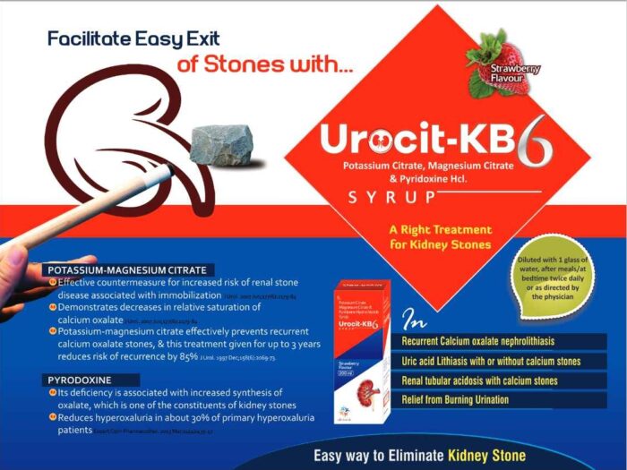 Potassium Citrate 1100 mg, Magnesium Citrate 375 mg, and Pyridoxine Hydrochloride (Vitamin B6) 20 mg per 5 ml.