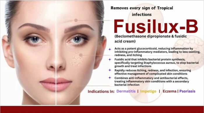 Beclomethasone dipropionate +fusidic acid cream