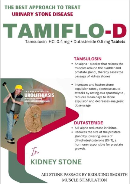 Tamsulosin 0.4 mg + Dutasteride 0.5 mg