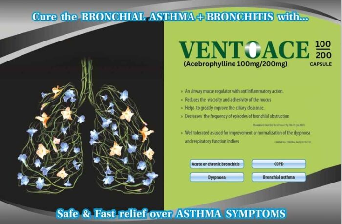 Acebrophylline 200 mg cap