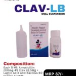 Clav lb dry syrup with distilled water