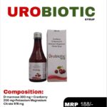 UROBIOTIC SYP (D-Mannose 300 mg + Cranberry Extract 200 mg + Potassium Magnesium Citrate 978 mg)