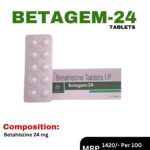 BETAGEM-24 Betahistine 24 mg Tablets by Positive Medicare