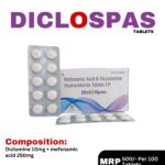 DICLOSPAS Tablets containing Dicyclomine 10 mg and Mefenamic Acid 250 mg