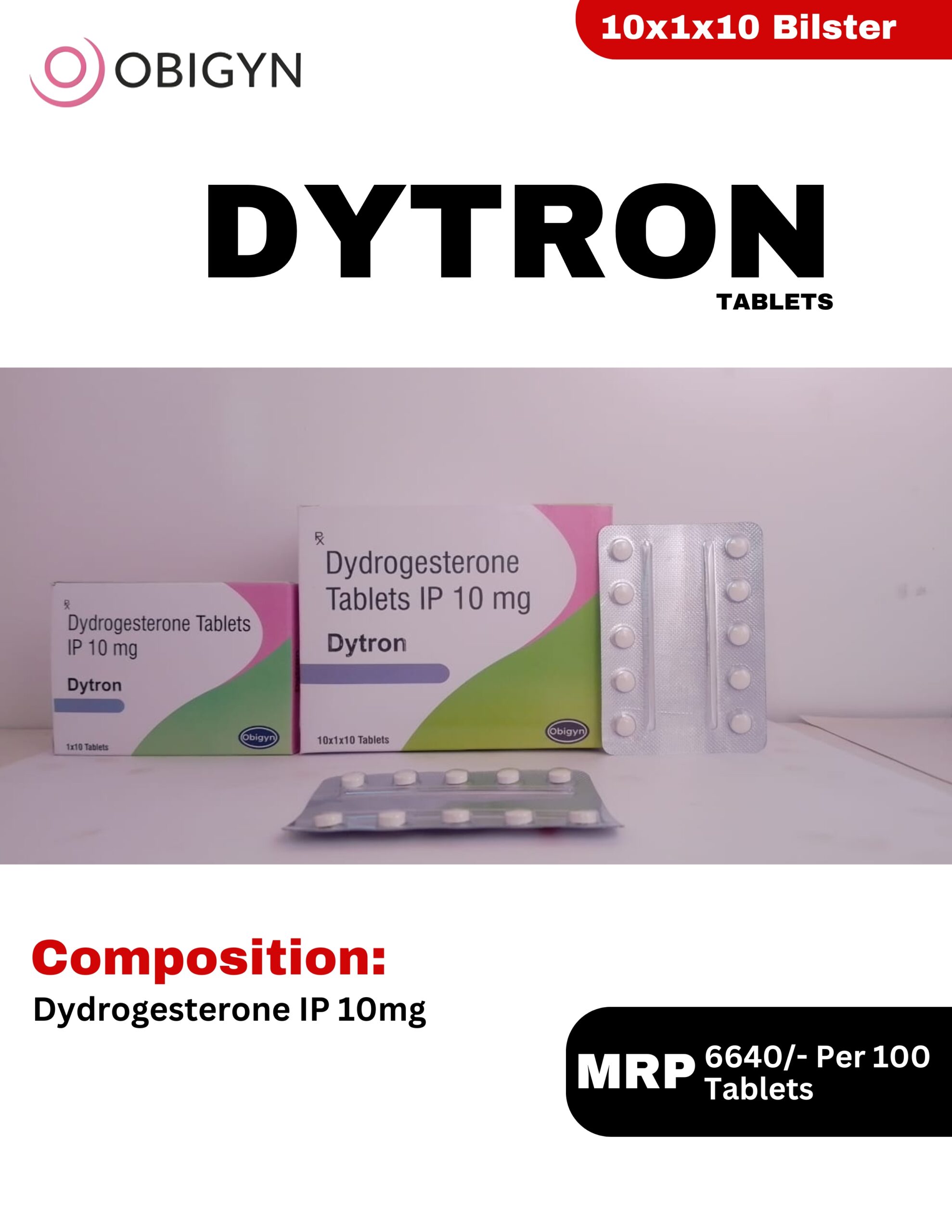 DYTRON Tablets containing Dydrogesterone 10 mg