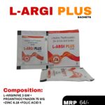 L-ARGI PLUS 5 g sachet with L-Arginine Proanthocyanidin Zinc and Folic Acid