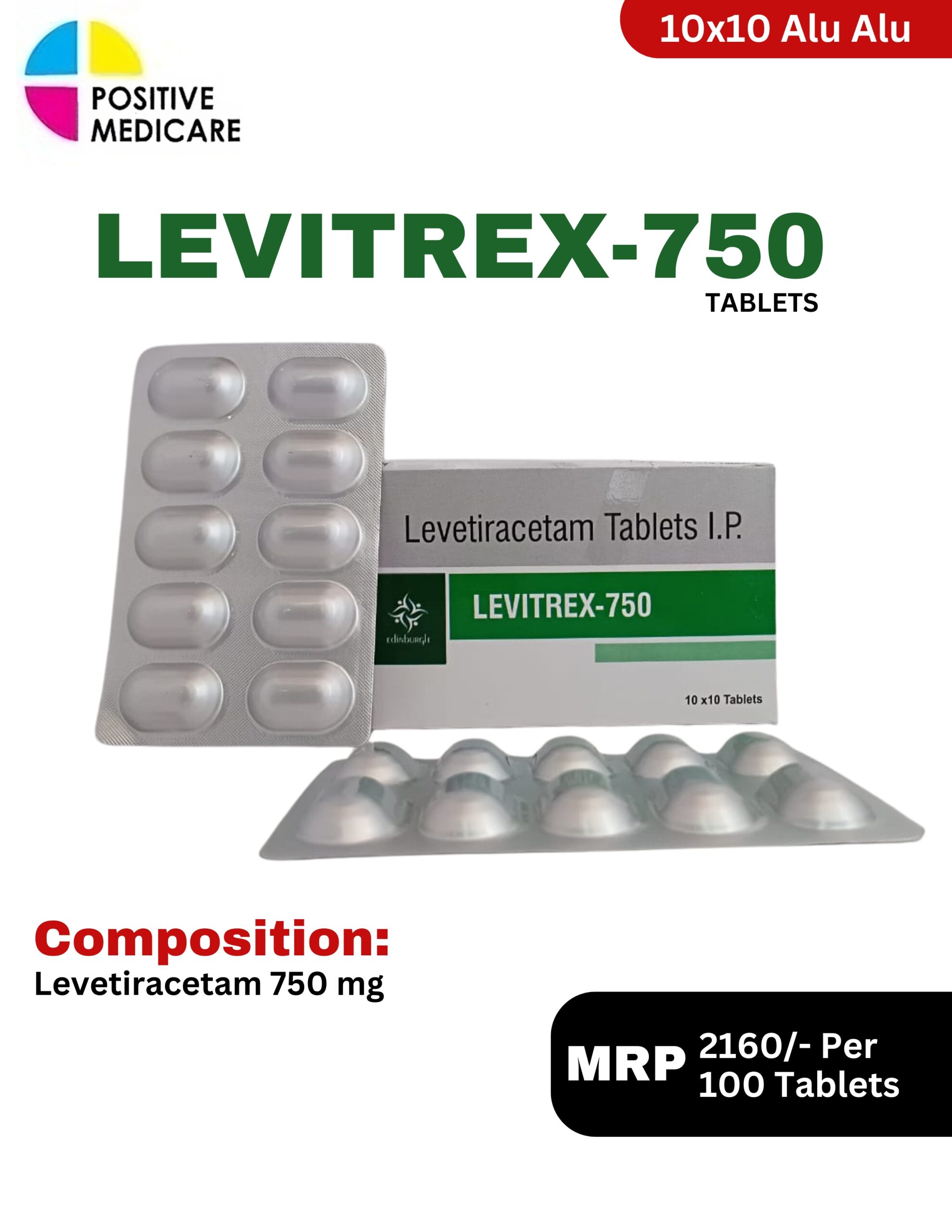 LEVITREX-750 Tablets containing Levetiracetam 750 mg