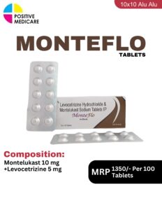 MONTEFLO Montelukast 10 mg and Levocetirizine 5 mg product pack