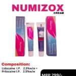 NUMIZOX Cream Lidocaine 2.5% and Prilocaine 2.5% 10 g by Positive Medicare
