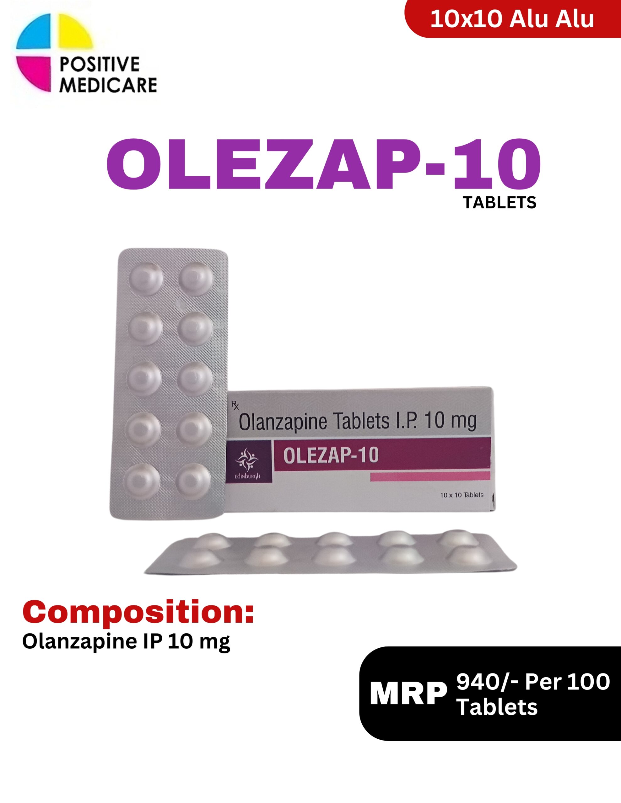OLEZAP-10 Tablets containing Olanzapine 10 mg