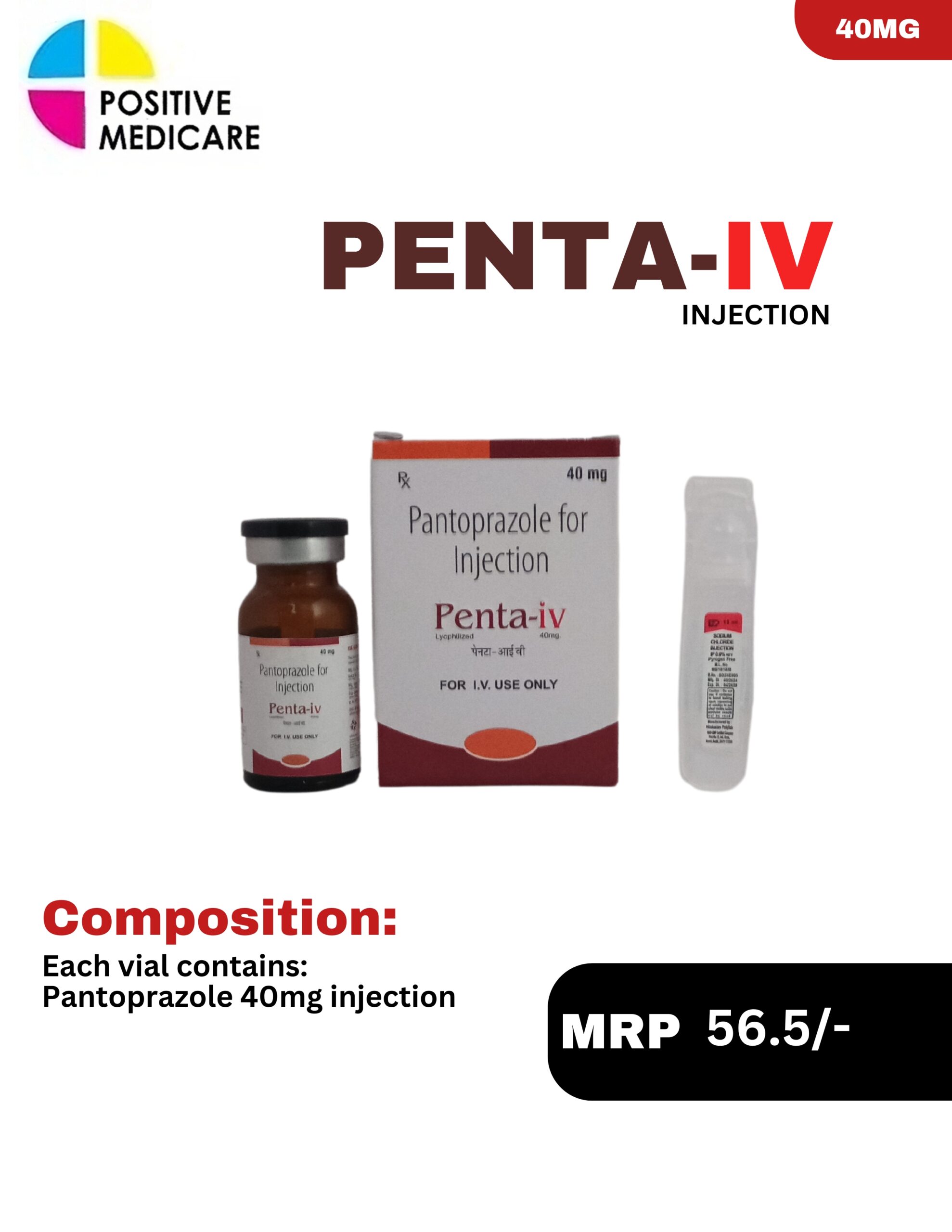 PENTA-IV Injection Pantoprazole 40 mg I.V.