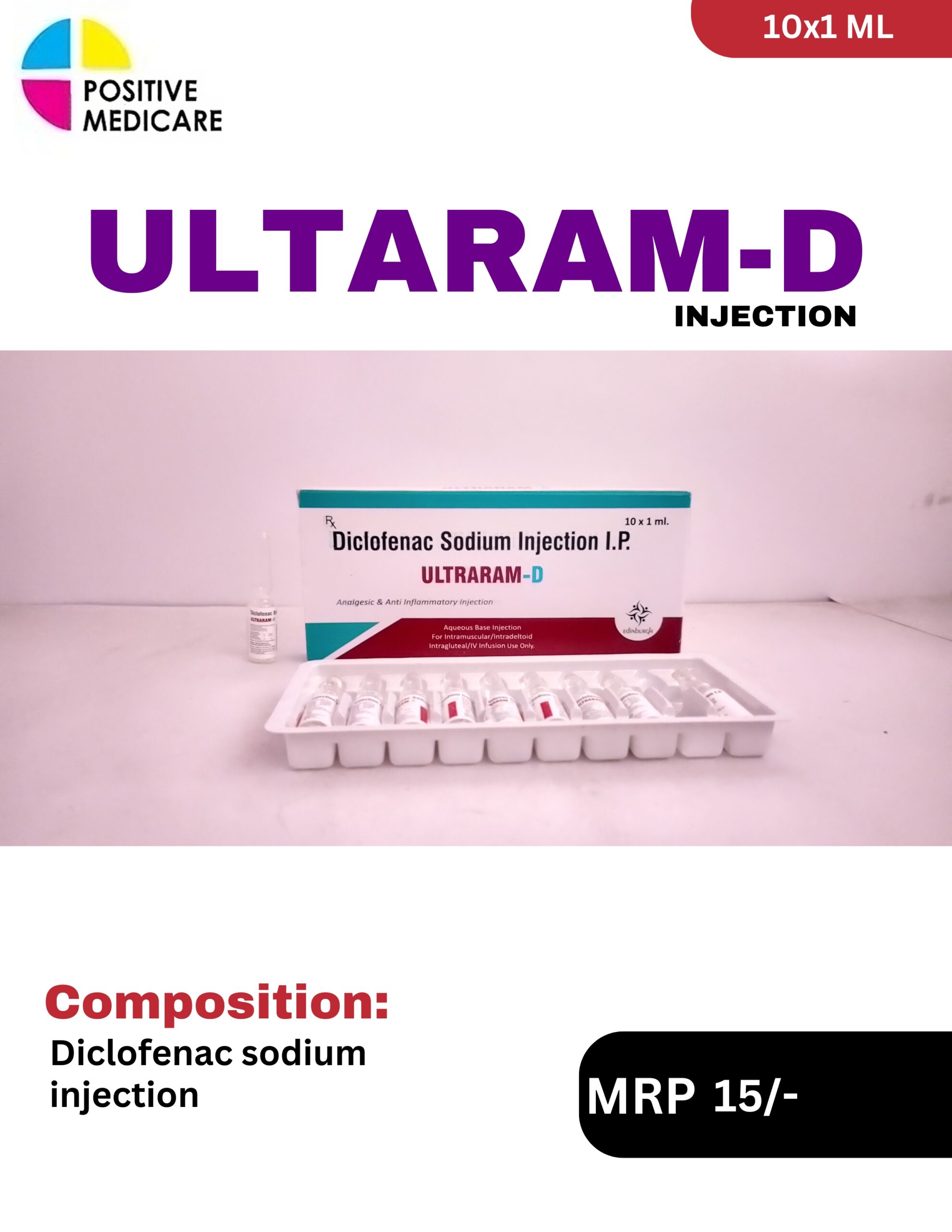 ULTRARAM-D Injection Diclofenac Sodium 1 mL