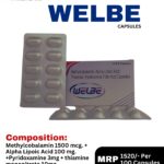 WELBE Capsules with Methylcobalamin 1500 mcg and Alpha Lipoic Acid 100 mg