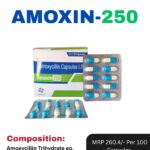 AMOXIN 250 Amoxycillin 250 mg Capsules 10x10 Blister Pack – Positive Medicare