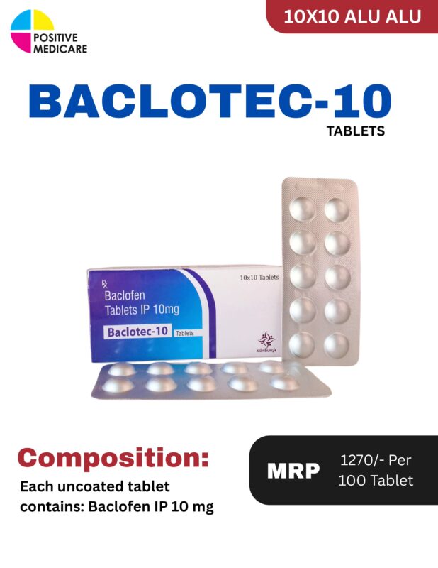 BACLOTEC-10 Baclofen 10 mg tablets Positive Medicare