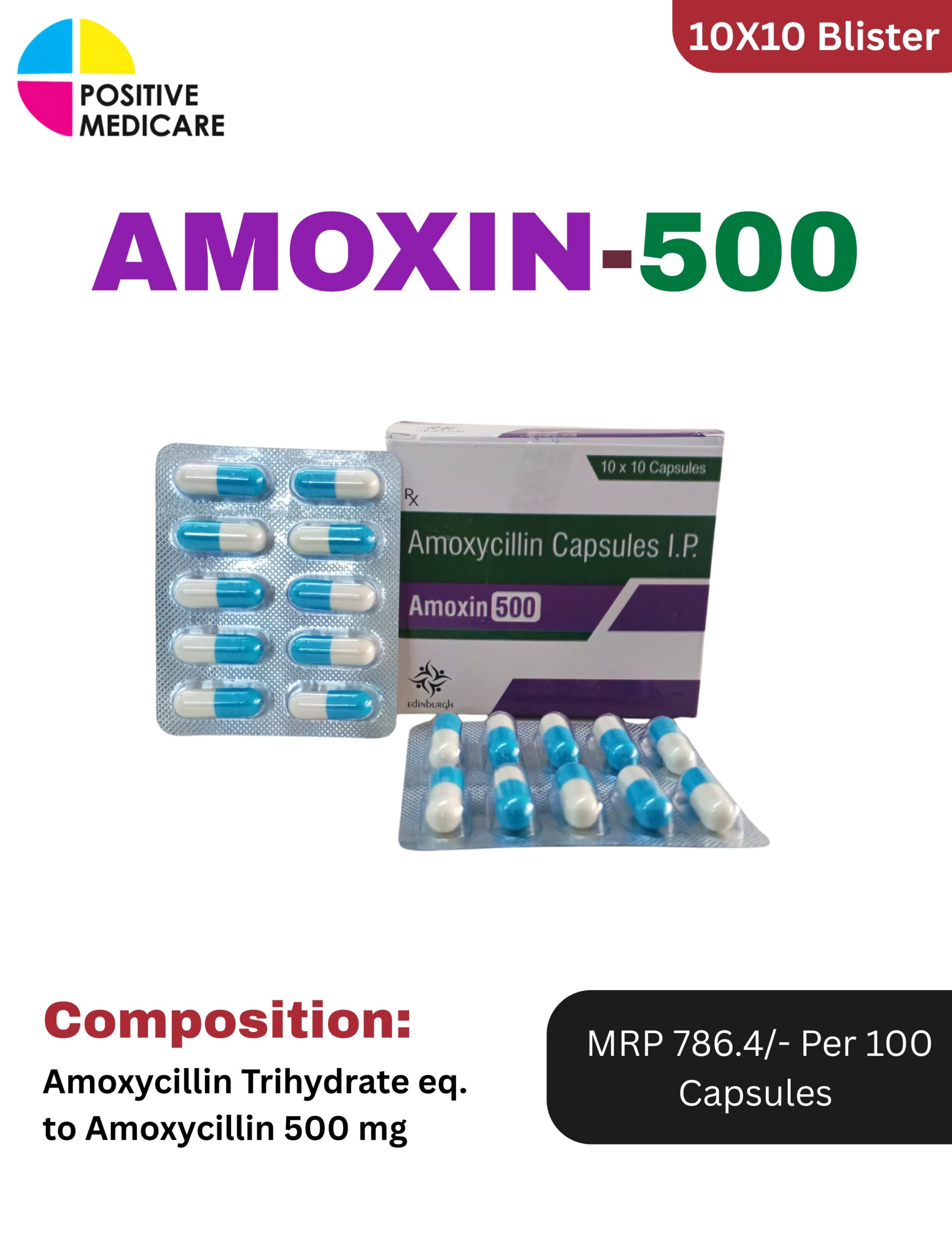 AMOXIN 500 AMOXIN-500 Capsules containing Amoxicillin 500 mg