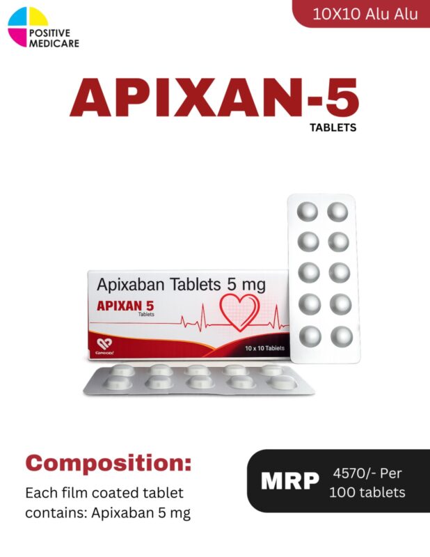 APIXAN-5 Apixaban 5 mg tablets 10×10 Alu-Alu pack