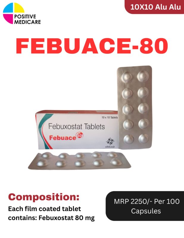 FEBUACE-80 Tablets 80 mg by Positive Medicare