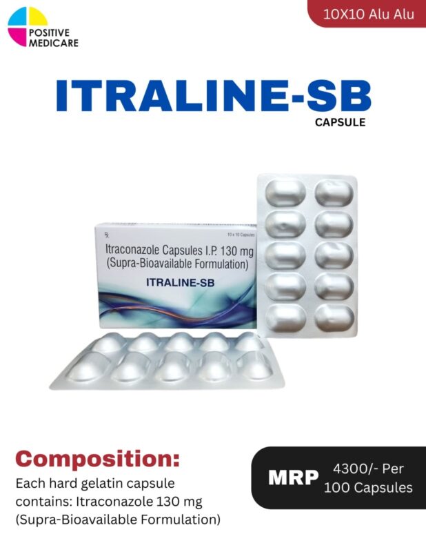 ITRALINE-SB Itraconazole 130 mg Capsules by Positive Medicare