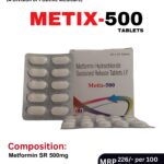 METIX-500 Metformin Hydrochloride 500 mg Sustained Release Tablets by Positive Medicare