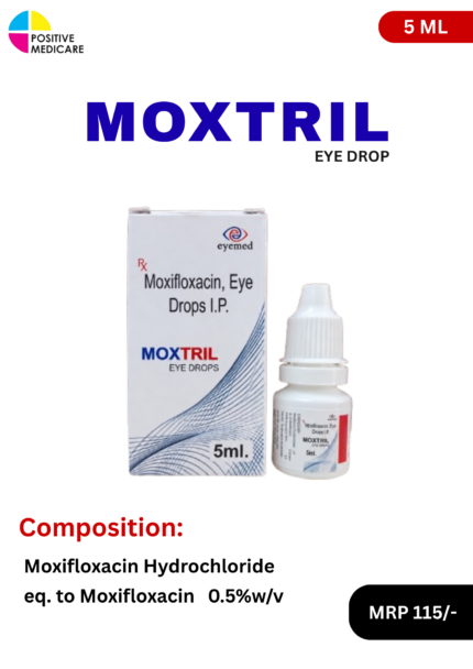 MOXTRIL Eye Drops Moxifloxacin 0.5% w/v 5 ml