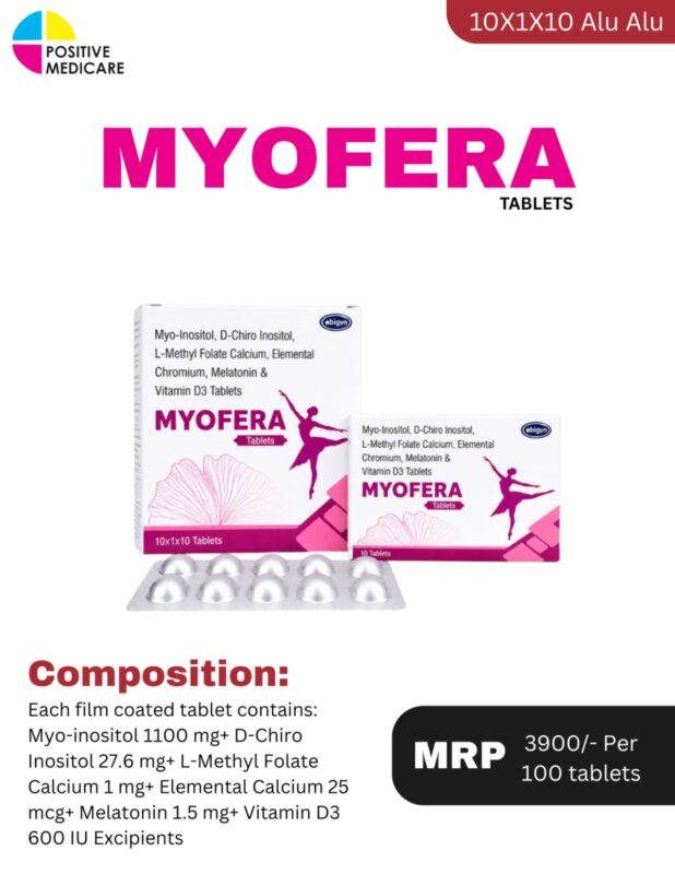 MYOFERA Tablets containing Myo-Inositol and D-Chiro Inositol by Positive Medicare