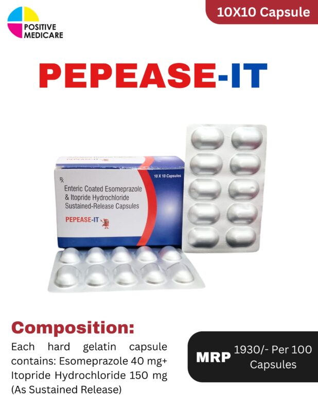 PEPEASE-IT Capsules 100 capsules by Positive Medicare