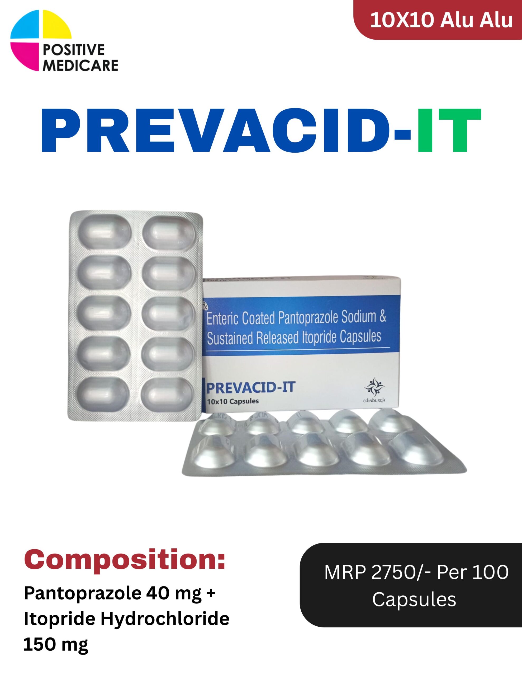 PREVACID-IT Capsule 100 capsules by Positive Medicare
