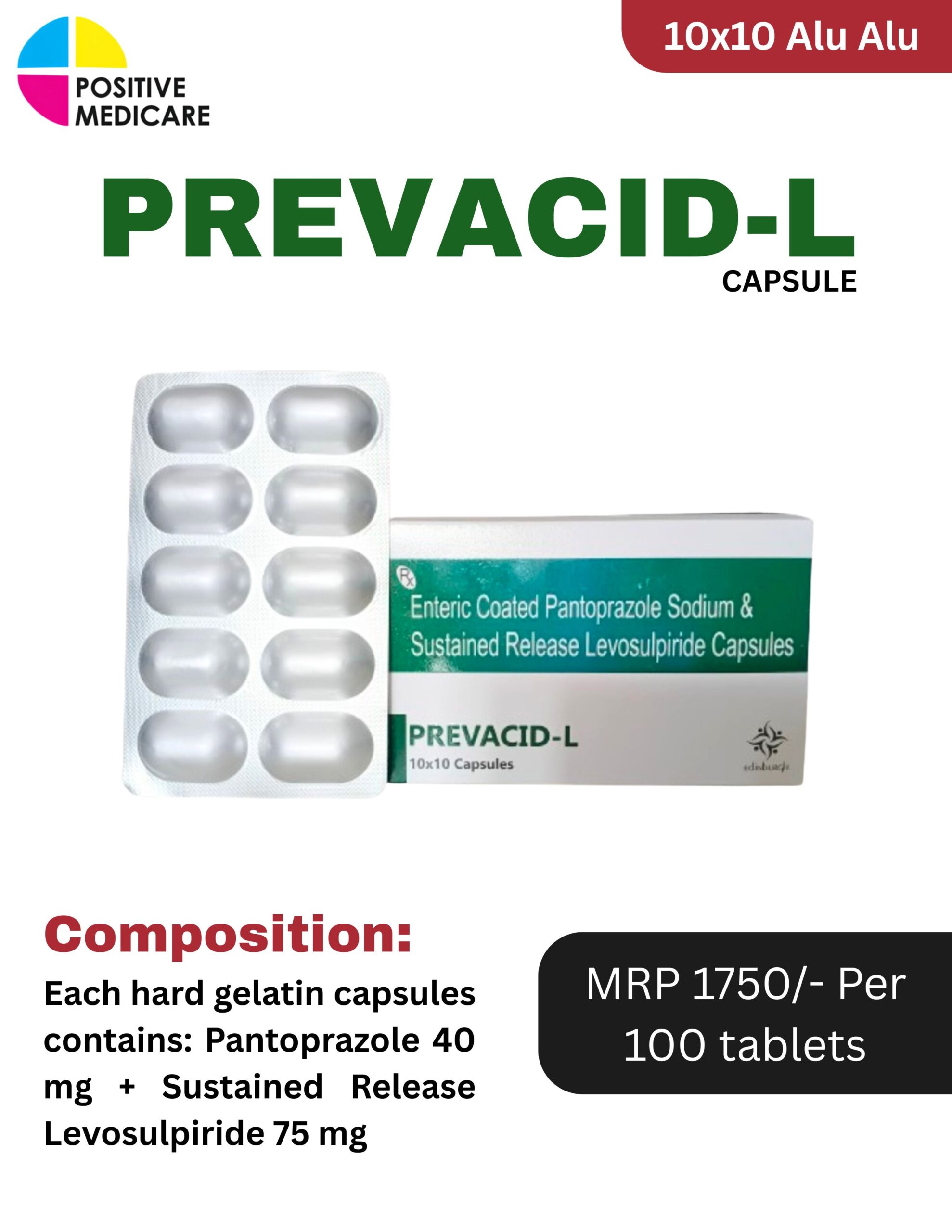 PREVACID-L Capsule 100 capsules by Positive Medicare