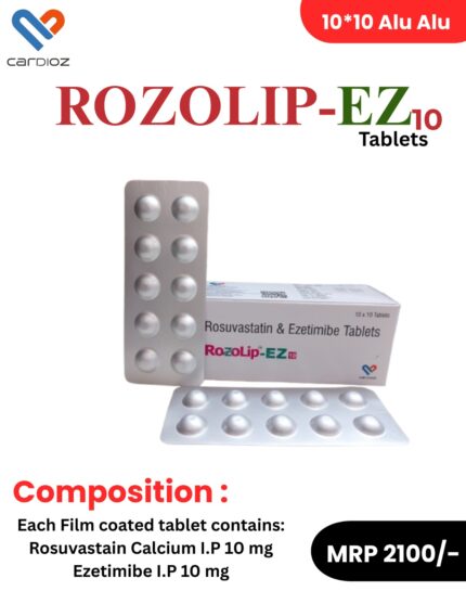 ROZOLIP-EZ 10 Rosuvastatin 10 mg Ezetimibe 10 mg Tablets