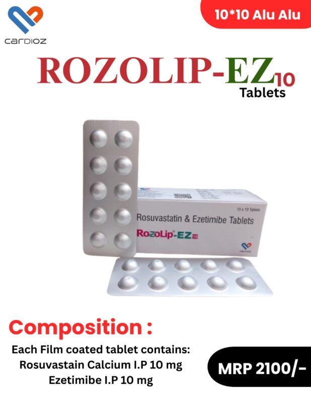 ROZOLIP-EZ 10 Rosuvastatin 10 mg Ezetimibe 10 mg Tablets