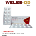 WELBE-OD Tablets containing Methylcobalamin 1500 mcg, Pyridoxine HCl 20 mg and Folic Acid 5 mg