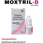 MOXTRIL-D Eye Drops Moxifloxacin 0.5% Dexamethasone 0.1% 5 mL