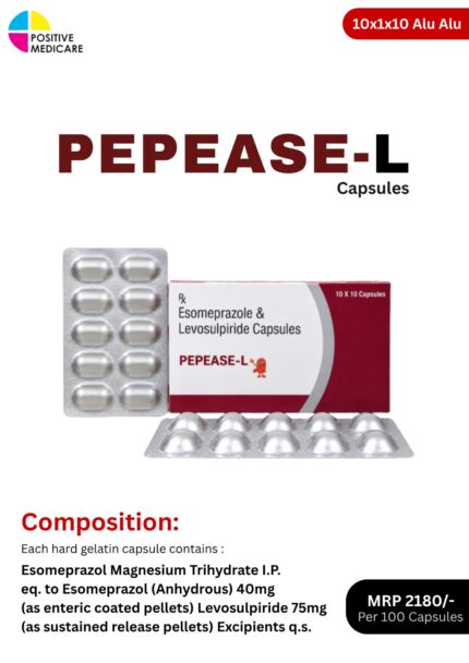 PEPEASE-L Capsules Esomeprazole 40 mg Levosulpiride 75 mg